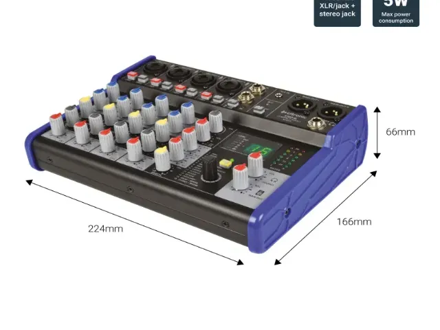 Citronic CSD-6 Compact Mixer with BT receiver + DSP Effects