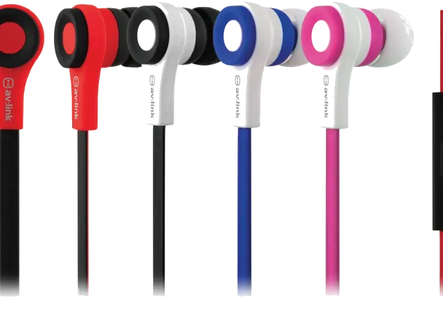 AV:Link Stereo Earphones Hands Free 4 Colours SALE